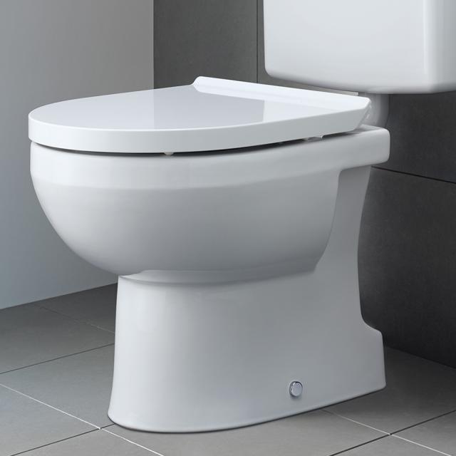 Duravit No.1  Stand-Tiefspül-WC, rimless weiß