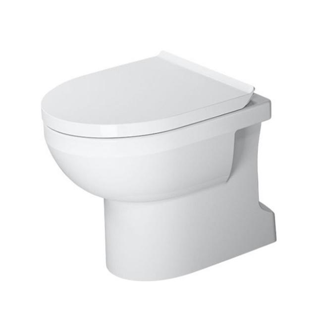 Duravit No.1  Stand-Tiefspül-WC Set, rimless, mit WC-Sitz weiß
