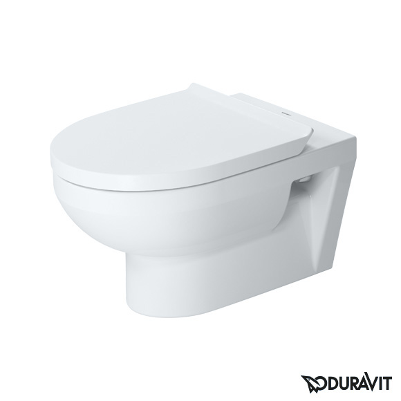 Duravit No.1  Wand-Tiefspül-WC Set, rimless, mit WC-Sitz weiß, mit HygieneGlaze