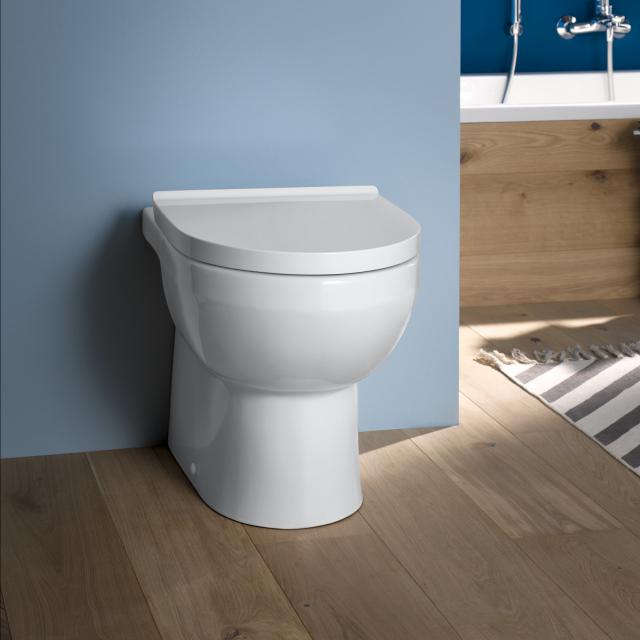 Duravit No.1 Stand-Tiefspül-WC, rimless, back to wall weiß