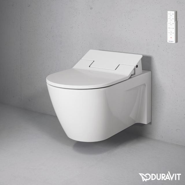 Duravit Starck 2 Wand-Tiefspül-WC mit NEUEM SensoWash® Slim WC-Sitz, Set weiß