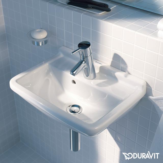Duravit Starck 3 Handwaschbecken weiß, mit 1 Hahnloch, mit Überlauf