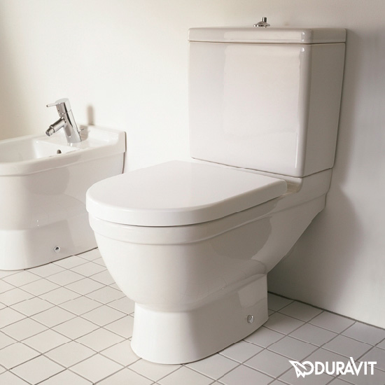 Duravit Starck 3 Stand-Tiefspül-WC für Kombination weiß, Abgang waagerecht