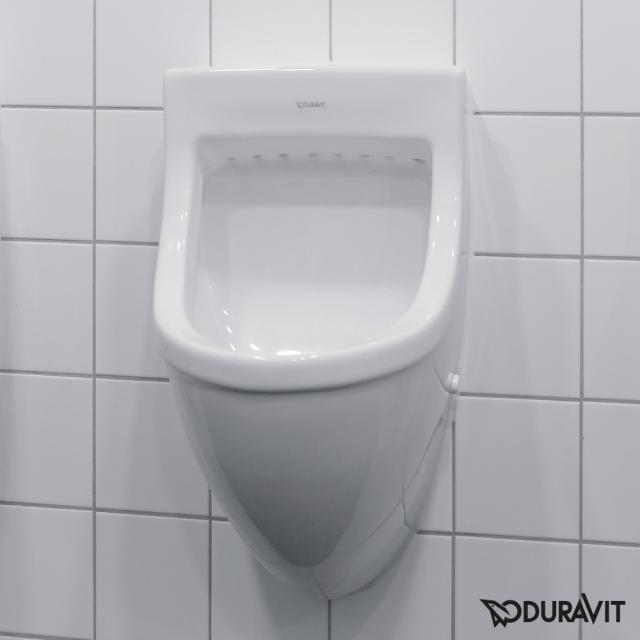 Duravit Starck 3 Urinal, Zulauf hinten weiß mit WonderGliss, mit Zielobjekt