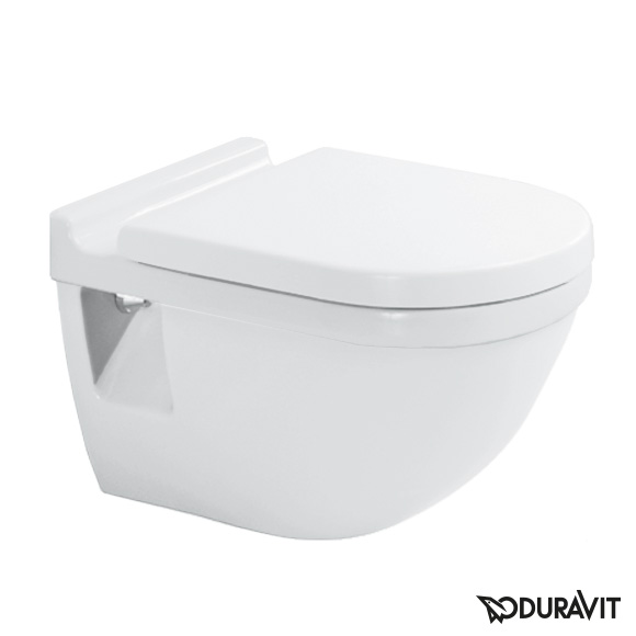 Duravit Starck 3 Wand-Flachspül-WC weiß, mit WonderGliss