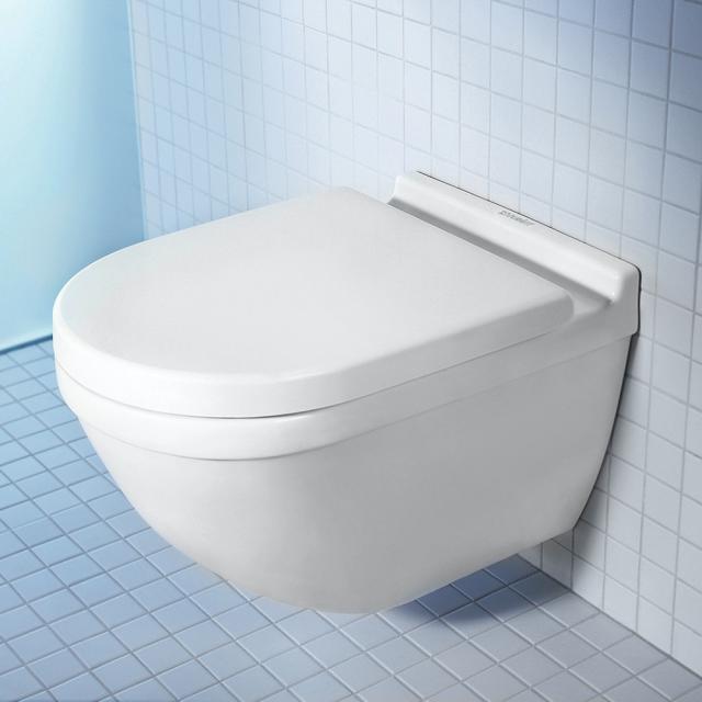 Duravit Starck 3 Wand-Tiefspül-WC ohne Spülrand, weiß, mit WonderGliss