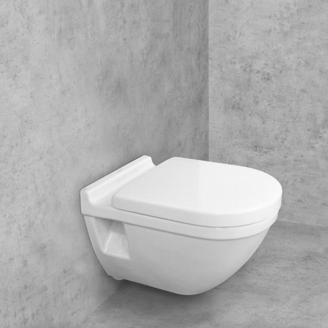Duravit Starck 3 Wand-Tiefspül-WC & Tellkamp Premium 7000 WC-Sitz SET weiß, mit HygieneGlaze