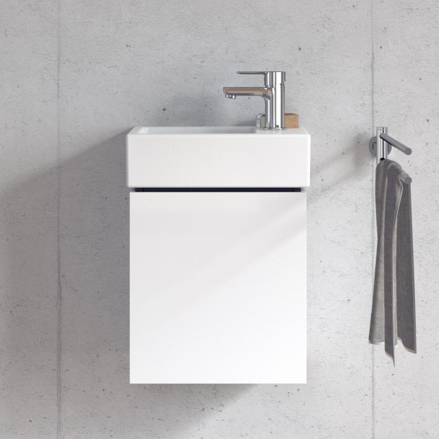 Duravit Vero Air Handwaschbecken mit D-Neo Waschtischunterschrank mit 1 Tür weiß matt, WT weiß, mit WonderGliss