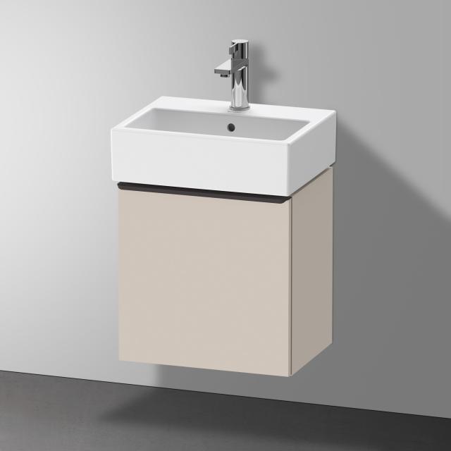 Duravit Vero Air Handwaschbecken mit D-Neo Waschtischunterschrank mit 1 Tür taupe matt, WT weiß, mit 1 Hahnloch