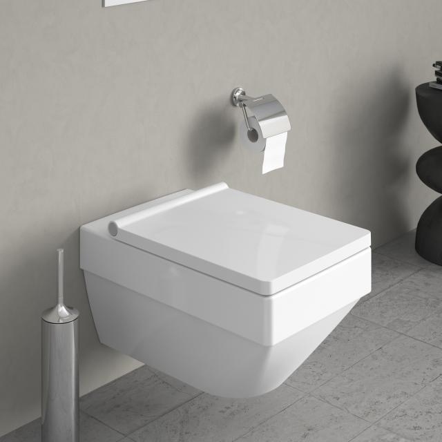 Duravit Vero Air Wand-Tiefspül-WC, rimless, mit WC-Sitz weiß, mit WonderGliss