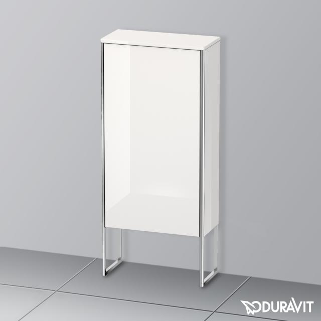 Duravit XSquare Halbhochschrank mit 1 Tür weiß hochglanz