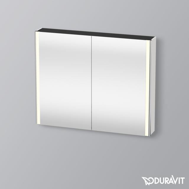 Duravit XSquare Spiegelschrank mit Beleuchtung und 2 Türen Front verspiegelt / Korpus weiß hochglanz