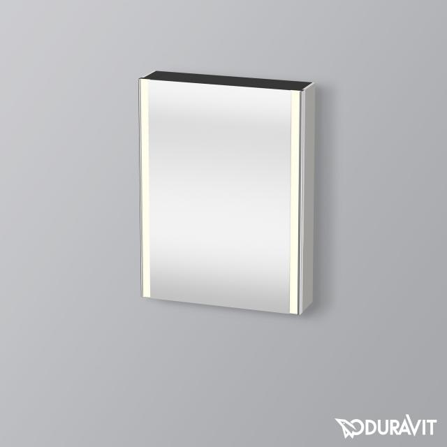 Duravit XSquare Spiegelschrank mit Beleuchtung und 1 Tür verspiegelt/betongrau matt
