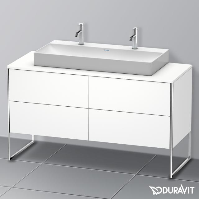 Duravit XSquare Waschtischunterschrank für Konsole mit 4 Auszügen weiß matt, ohne Einrichtungssystem