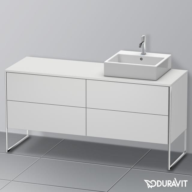 Duravit XSquare Waschtischunterschrank für Konsole mit 4 Auszügen weiß seidenmatt, ohne Einrichtungssystem