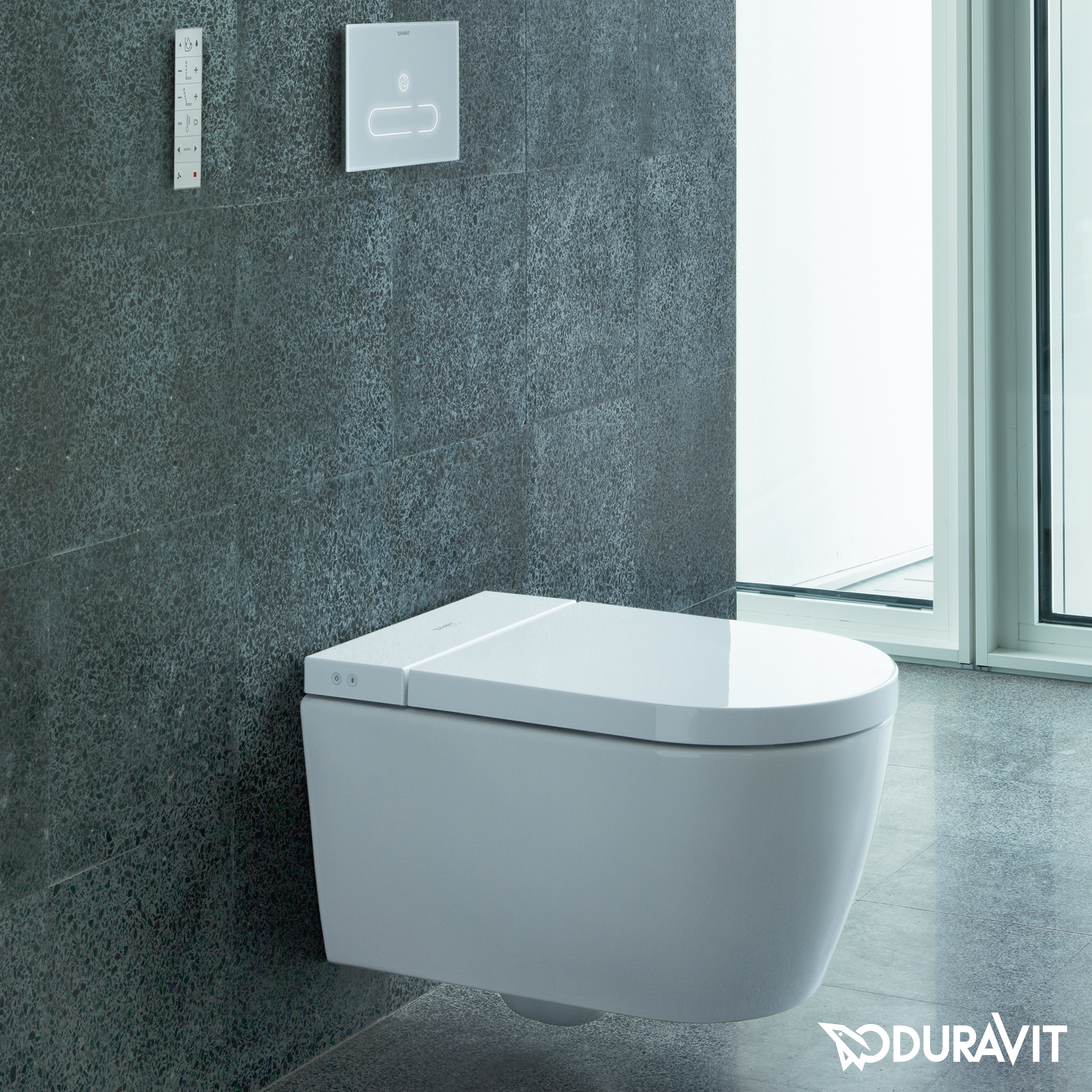 Duravit SensoWash Wasch Dusch WC Starck Lite mit Sitzheizung und Föhn 65000101
