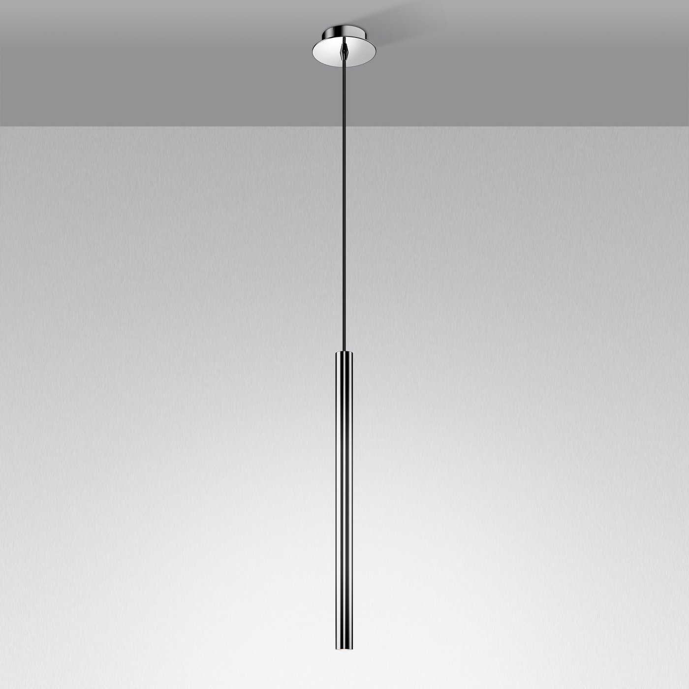 Image showcasing Decor Walther Pipe pendant light, LED chrome - 0214000 | REUTER