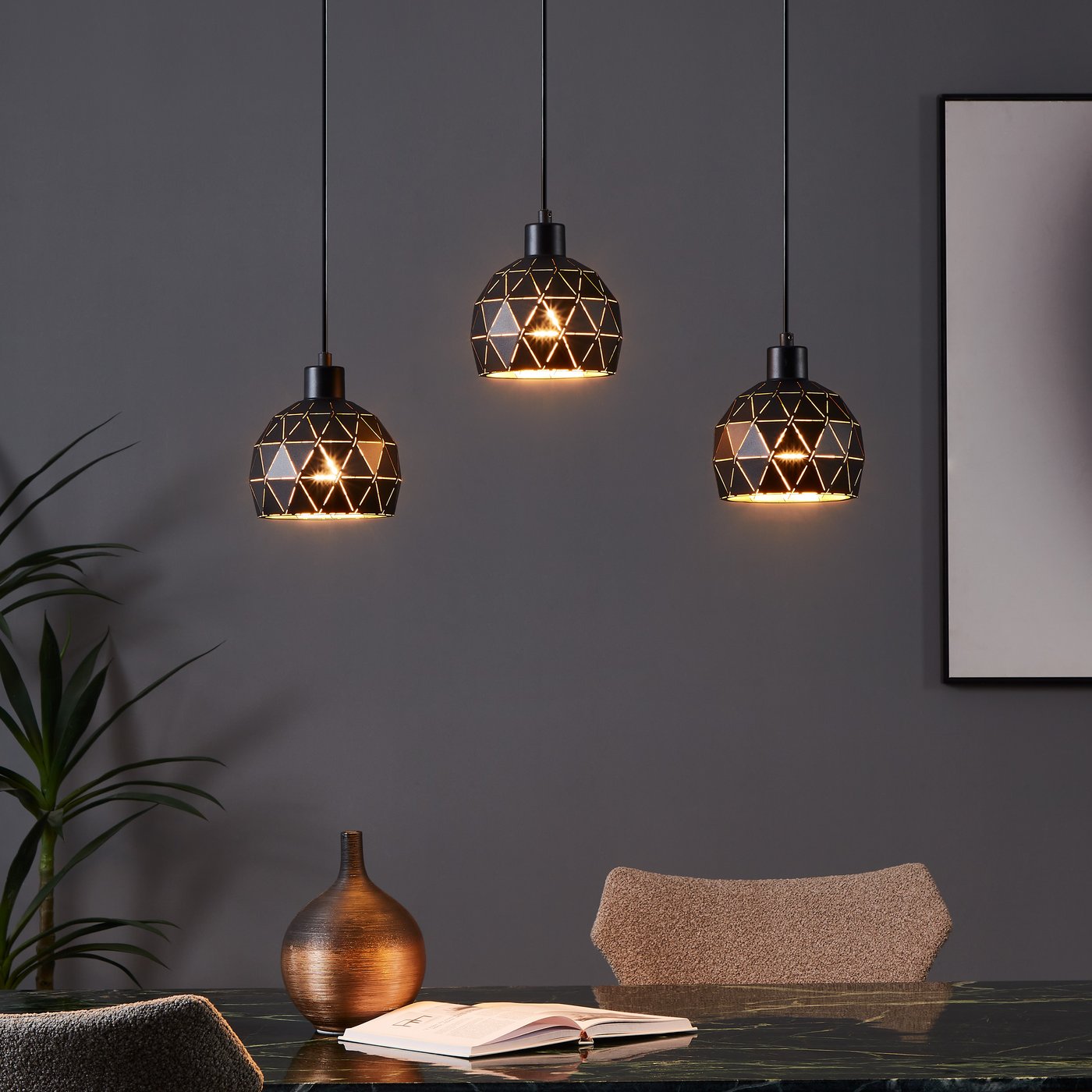 Petite Friture Brush 35 Lampadario Viola