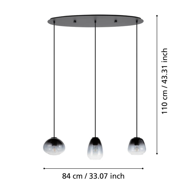 Eglo 93085 Plafoniera Rotonda A Soffitto Con Lampadina LED Inclusa - GU10 - Trasparente - Design Moderno