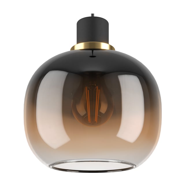 Eglo OILELLA pendant light, E27 dimmable, transparent brown