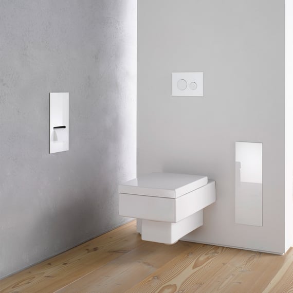 Toilet Universal Module Emco Asis 2.0 toilet module, with toilet roll holder and holder for ...
