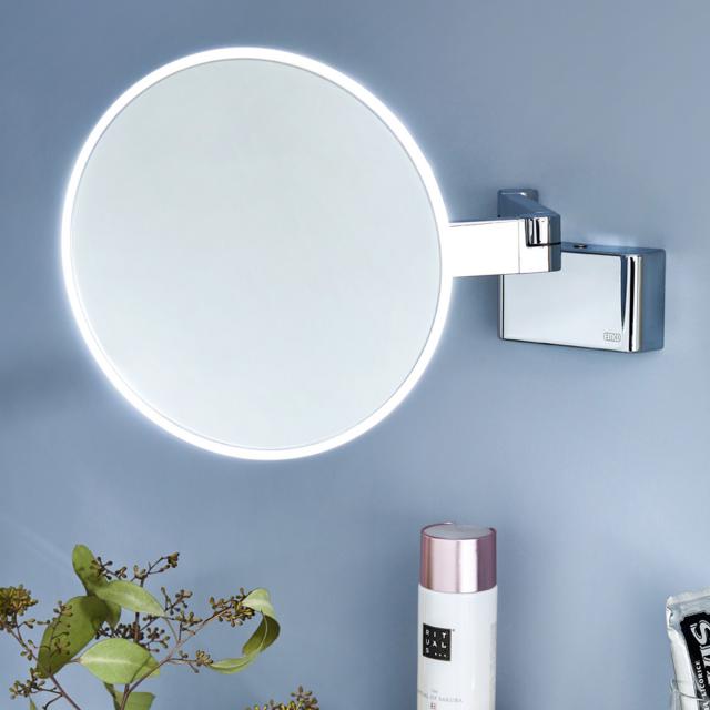 Emco Evo Rasier- und Kosmetikspiegel mit Beleuchtung chrom