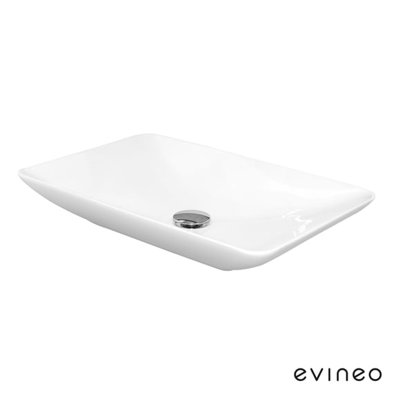 evineo ineo3 soft Aufsatzwaschtisch B: 60 H: 9,8 T: 37,7 cm 