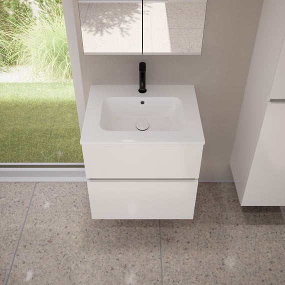 evineo ineo5 evo vanity unit W: 60 cm with 2 pull-out compartments ...