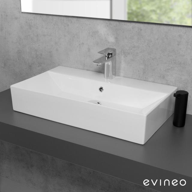 Evineo ineo3 edge Aufsatz- oder Hängewaschtisch B: 70 T: 42 cm