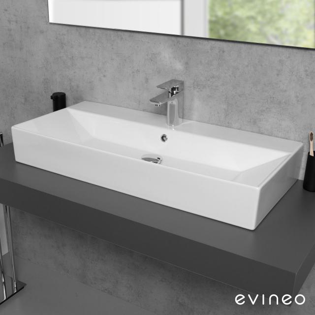 Evineo ineo3 edge Aufsatz- oder Hängewaschtisch B: 90 T: 42 cm