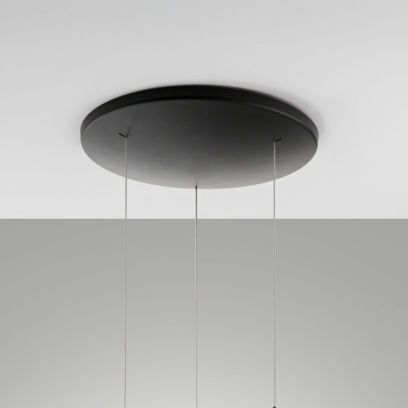 FABAS LUCE Deva pendant light, LED 3 heads, round dimmable, amber ...