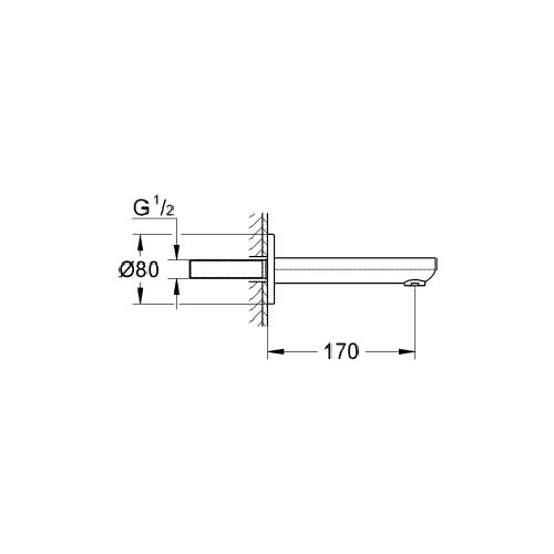 Grohe Eurosmart Cosmopolitan bath spout chrome - 13261000 | REUTER