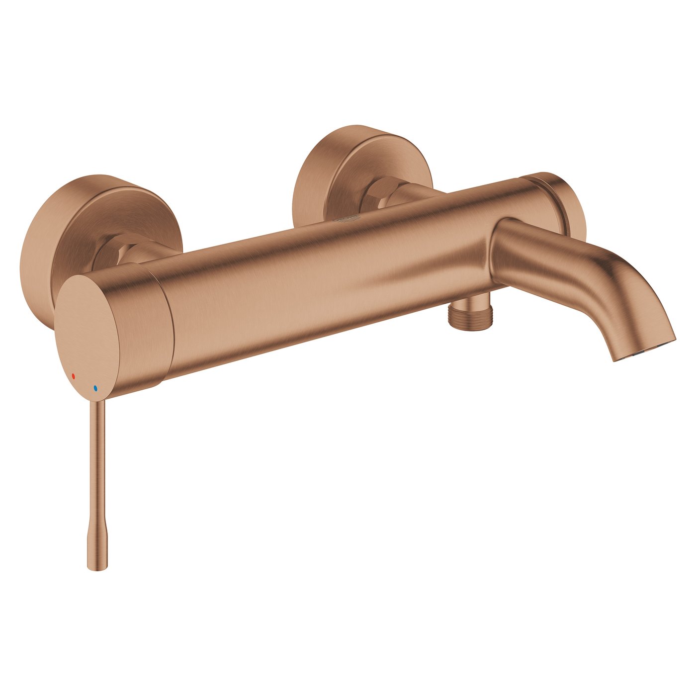 Grohe Essence exposed bath fitting, single-lever mixer brushed warm ...