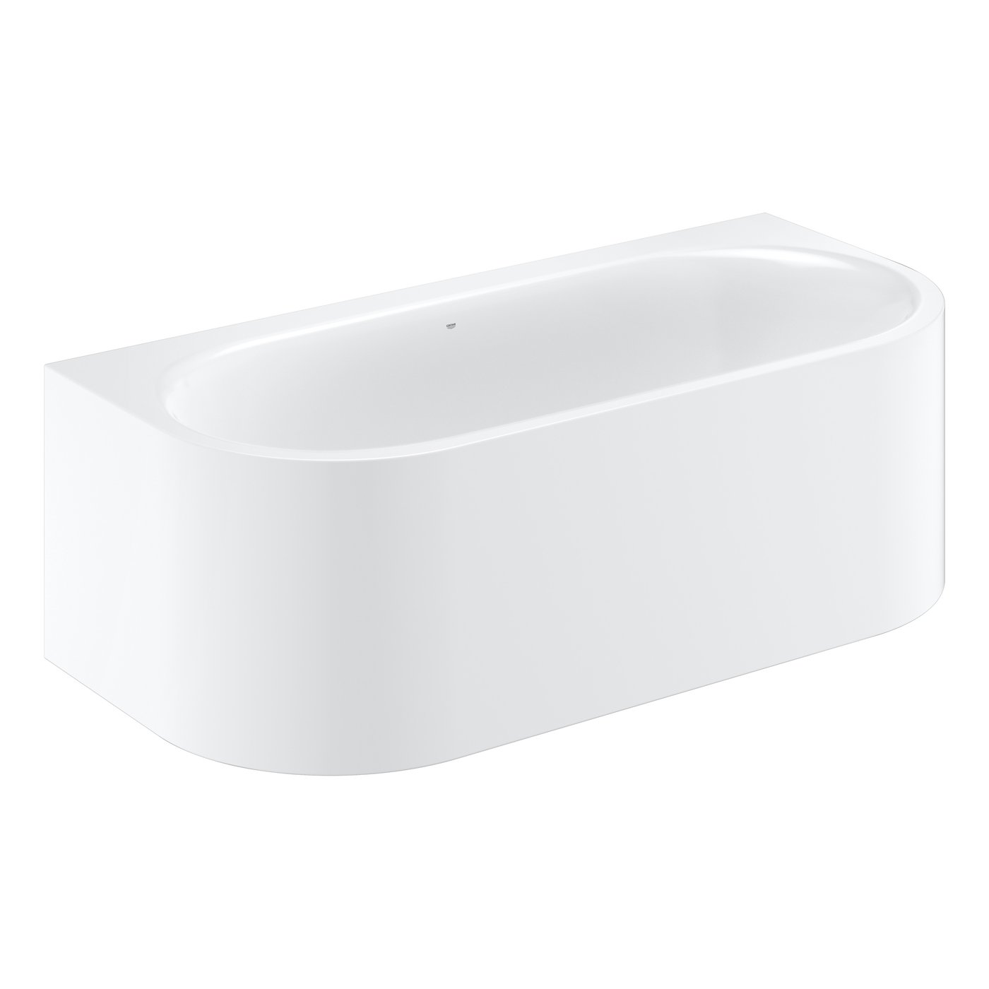 Grohe Essence back-to-wall bath, with panel white - 39622000 | REUTER