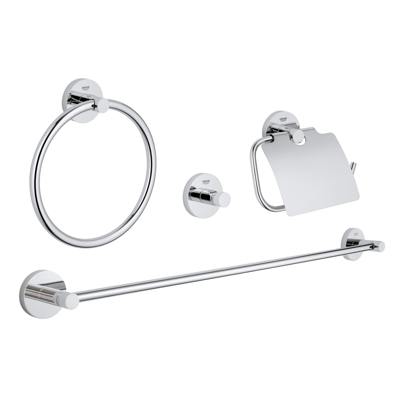 Grohe Essentials bathroom accessory set chrome - 40776001 | REUTER