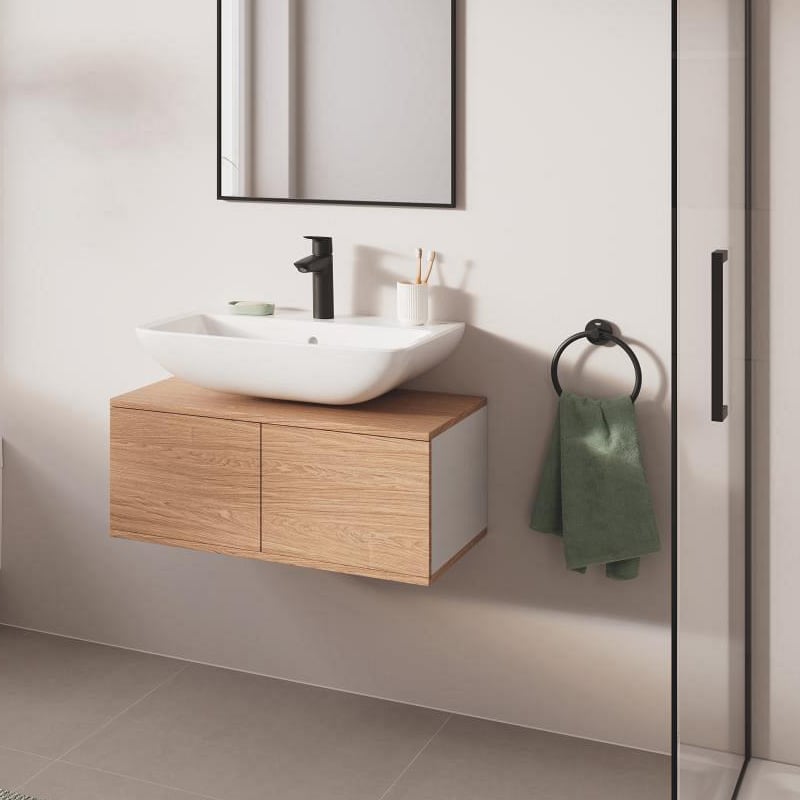GROHE Start Handtuchring Matt Schwarz - Elegante Bad-Accessoires
