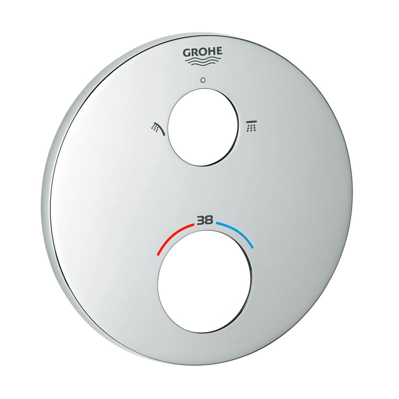 Grohe Grohtherm cover for thermostatic shower mixer with 2-way diverter ...
