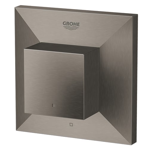 Grohe Allure Brilliant concealed stop valve trim brushed hard graphite ...