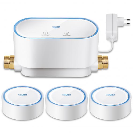 Grohe Sense Guard Intelligente Wassersteuerung & 3 intelligente Wassersensoren für Wireless LAN