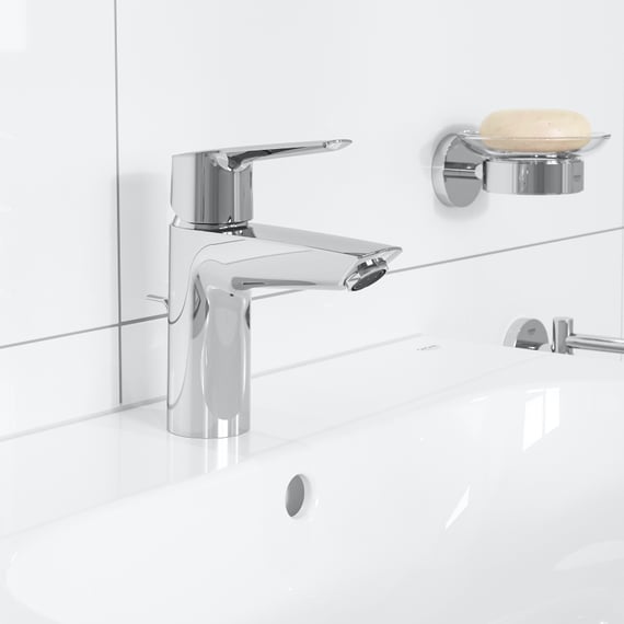 GROHE Start 2021 Bathroom Faucet Tap - Chrome Finish With EcoJoy Water-Saving Tech
