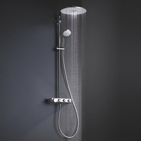 Grohe shower rail model Duo Euphoria with 3-jet hand shower and