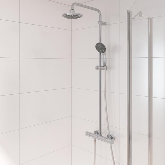 Tête De Douche GROHE Vitalio Start 210mm - Jet Unique, économie D'eau, Chromé, 1/2" (26415000)
