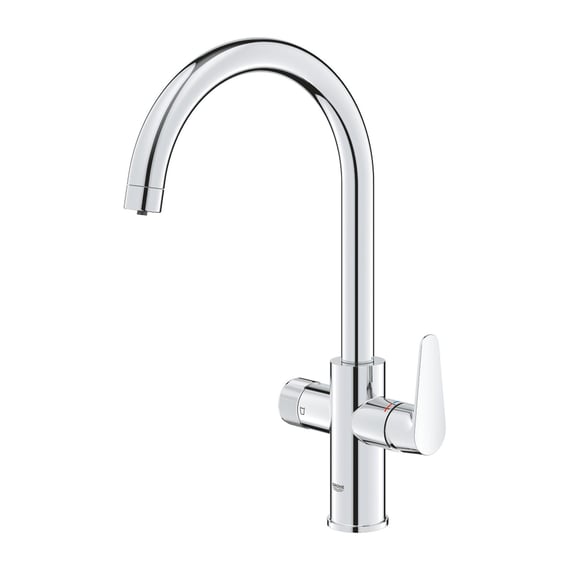 Moen 8289 Chrom Zwei-Griff Küchenarmatur – Hochbogen Auslauf 5", Für 2-Loch Spüle
