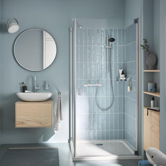 Grohe Precision Feel Thermostat, für Dusche chrom/schwarz 