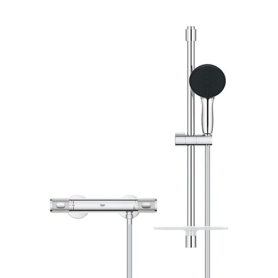 Grohe Precision Feel Thermostat, für Dusche chrom/schwarz 