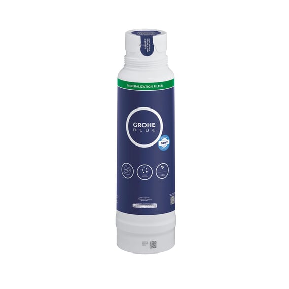 GROHE Blue Filtre Taille M, 1500L, Filtration 5 étapes, Réduit le calcaire, les métaux lourds et le chlore, Filtre de remplacement pour les robinets GROHE Blue, Pure et Professionnel, 40430001