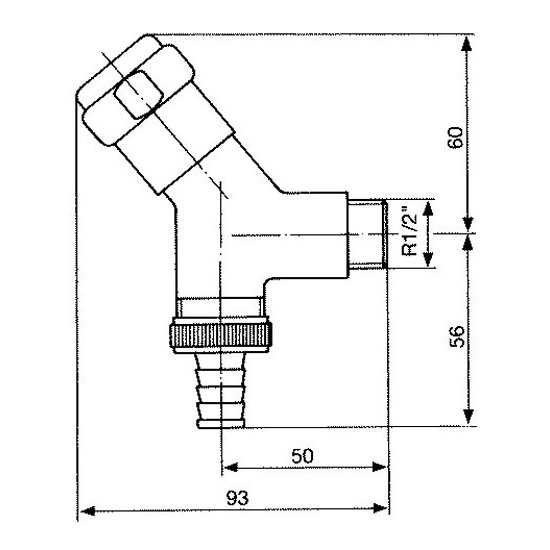 GROHE Grifo de lavabo 41010000 Eggemann Grifo para Lavadora 1/2