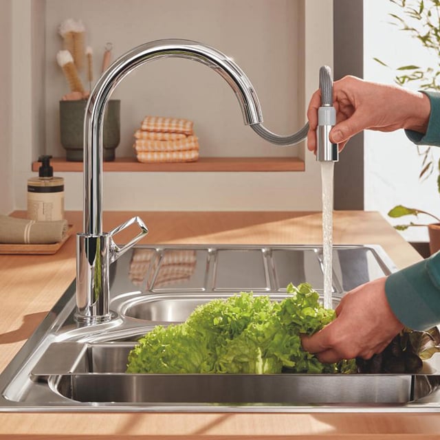 Grohe Start Loop Küchenarmatur, ausziehbar, schwenkbar chrom - 30556000 ...