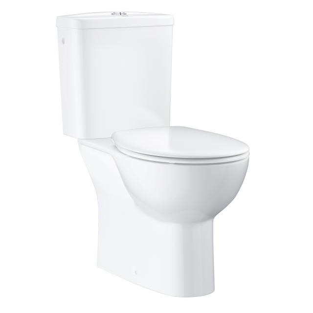 Grohe Bau Keramik Stand-Tiefspül-WC-Kombination, Abgang senkrecht, mit WC-Sitz