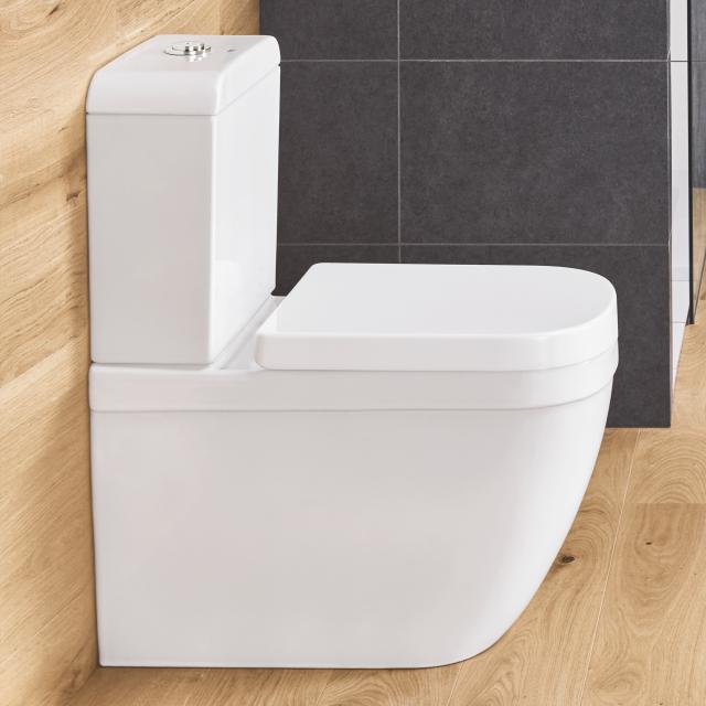Grohe Euro Keramik Stand-Tiefspül-WC Kombination weiß, mit PureGuard Hygieneoberfläche